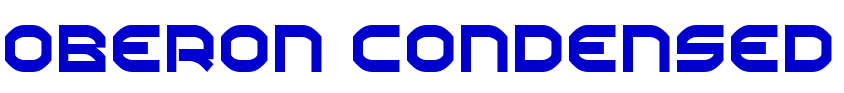Oberon Condensed font